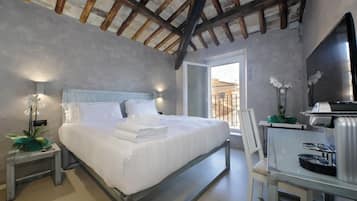 Suite, City View, Tower | Premium bedding, minibar, in-room safe, desk