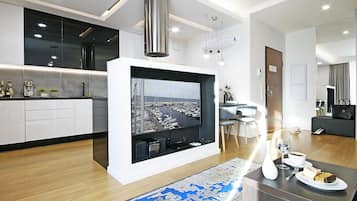 1 habitación y ropa de cama de alta calidad