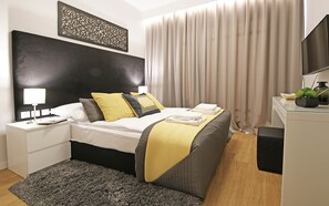 Departamento superior, 1 habitación (Sea Side) | 1 habitación y ropa de cama de alta calidad