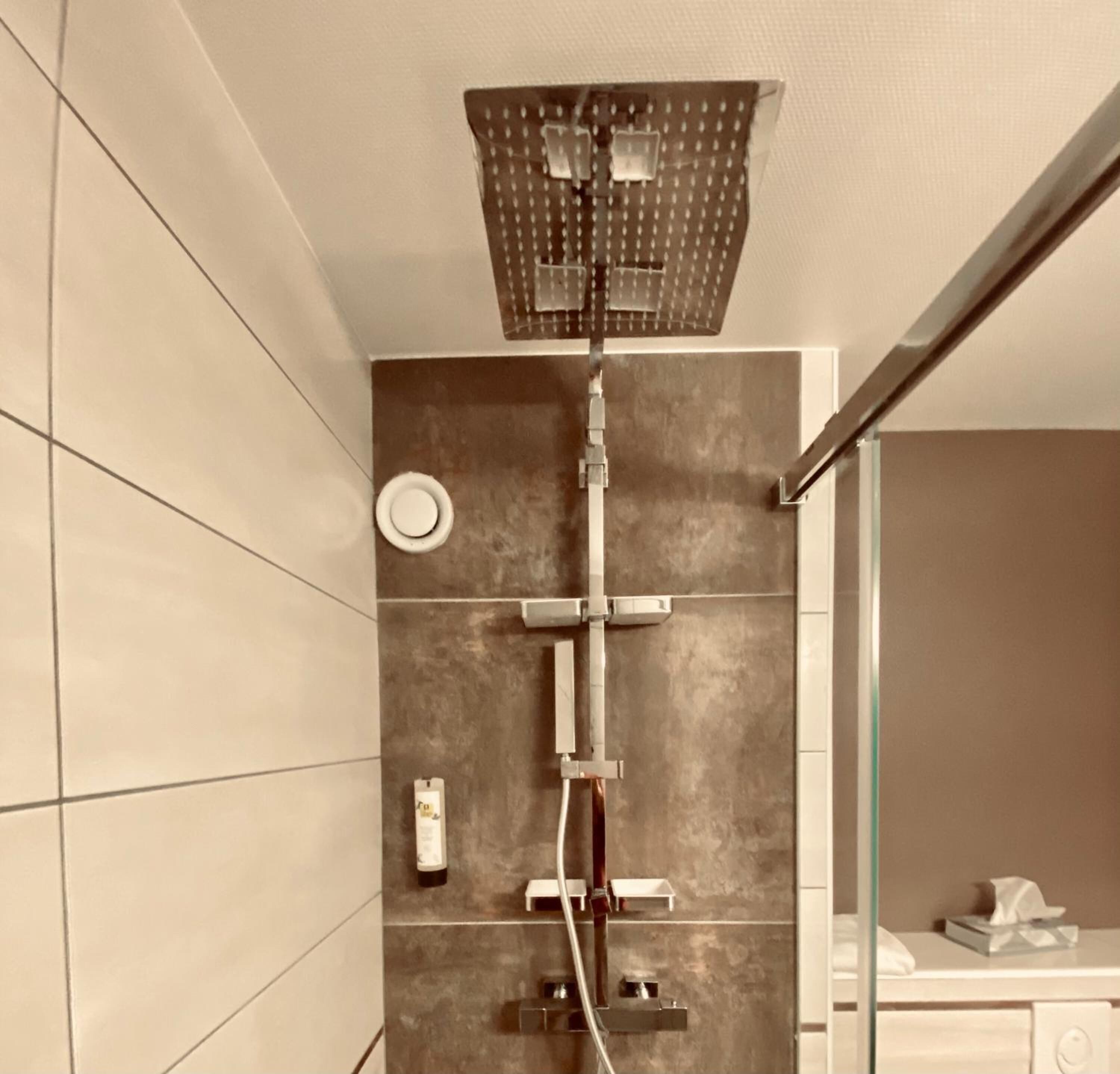 free toiletries, hair dryer, towels