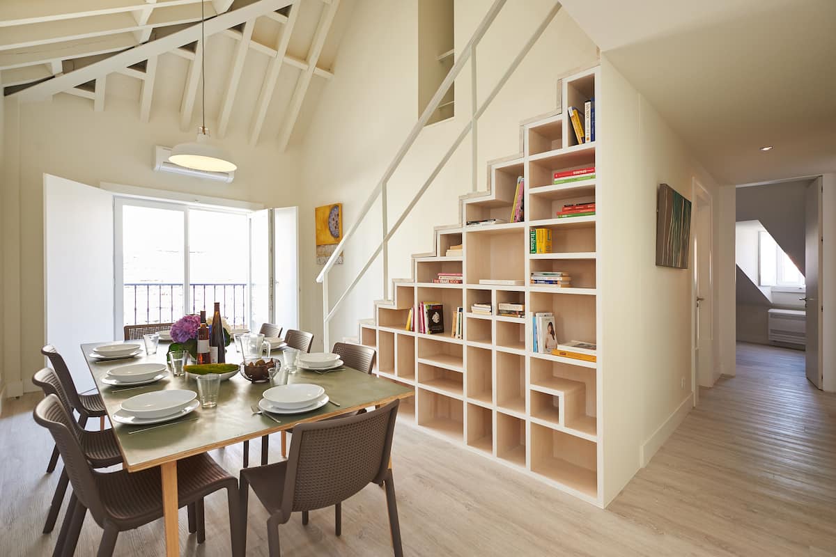 Apartment, 2 Bedrooms, River View, Mezzanine | Living area | Flat-screen TV