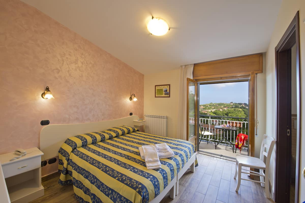 Camera Deluxe con letto matrimoniale o 2 letti singoli, vista città | Biancheria da letto di alta qualità, minibar, una scrivania
