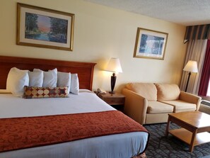 스탠다드룸, 킹사이즈침대 1개, 금연 | 무료 WiFi, 침대 시트, 휠체어로 이용 가능