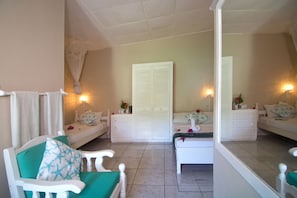 Zimmer, Gartenblick | 1 Schlafzimmer, Verdunkelungsvorhänge, Bügeleisen/Bügelbrett