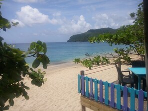 Vista frontal de la propiedad