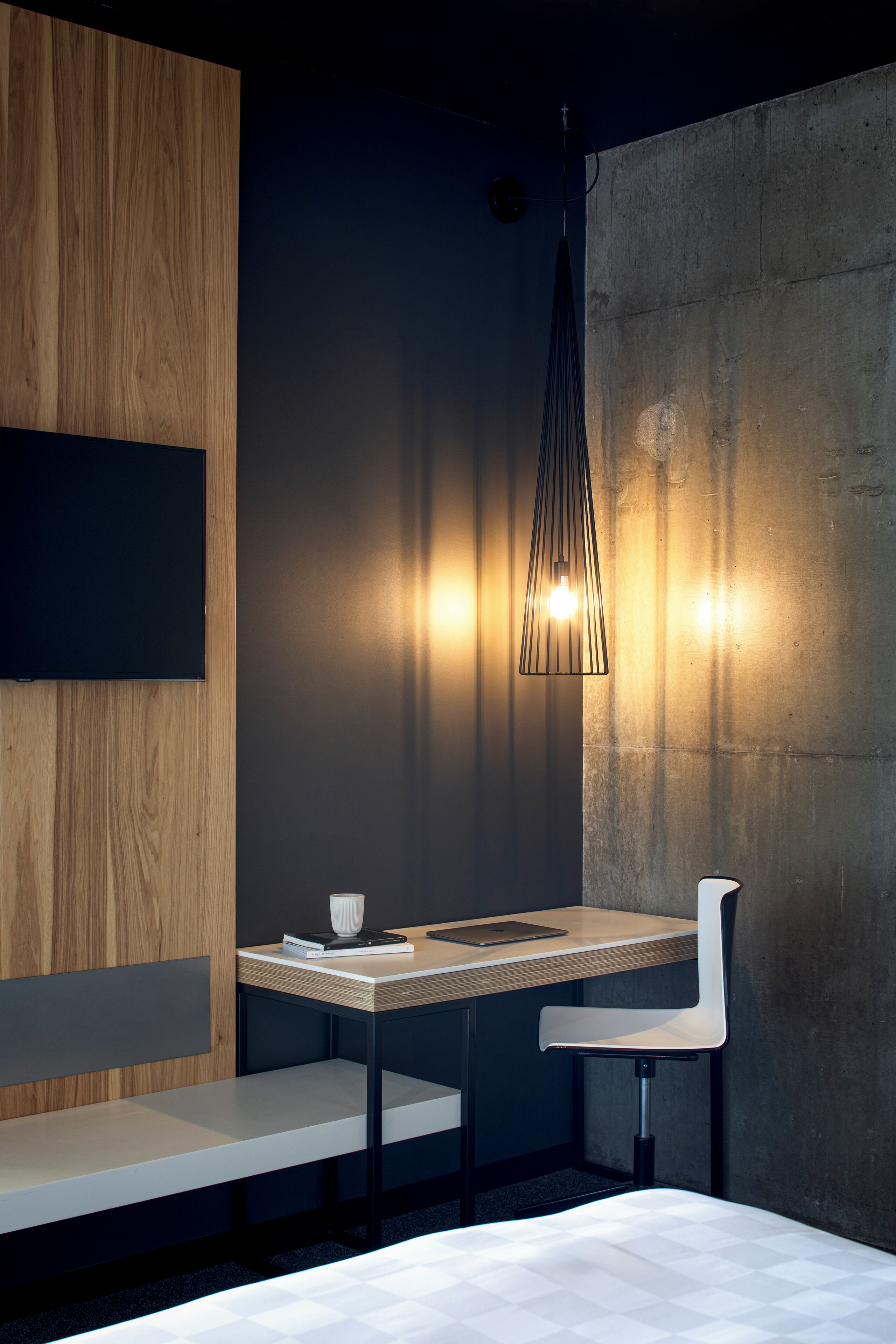 premium bedding, down duvets, individually furnished, desk