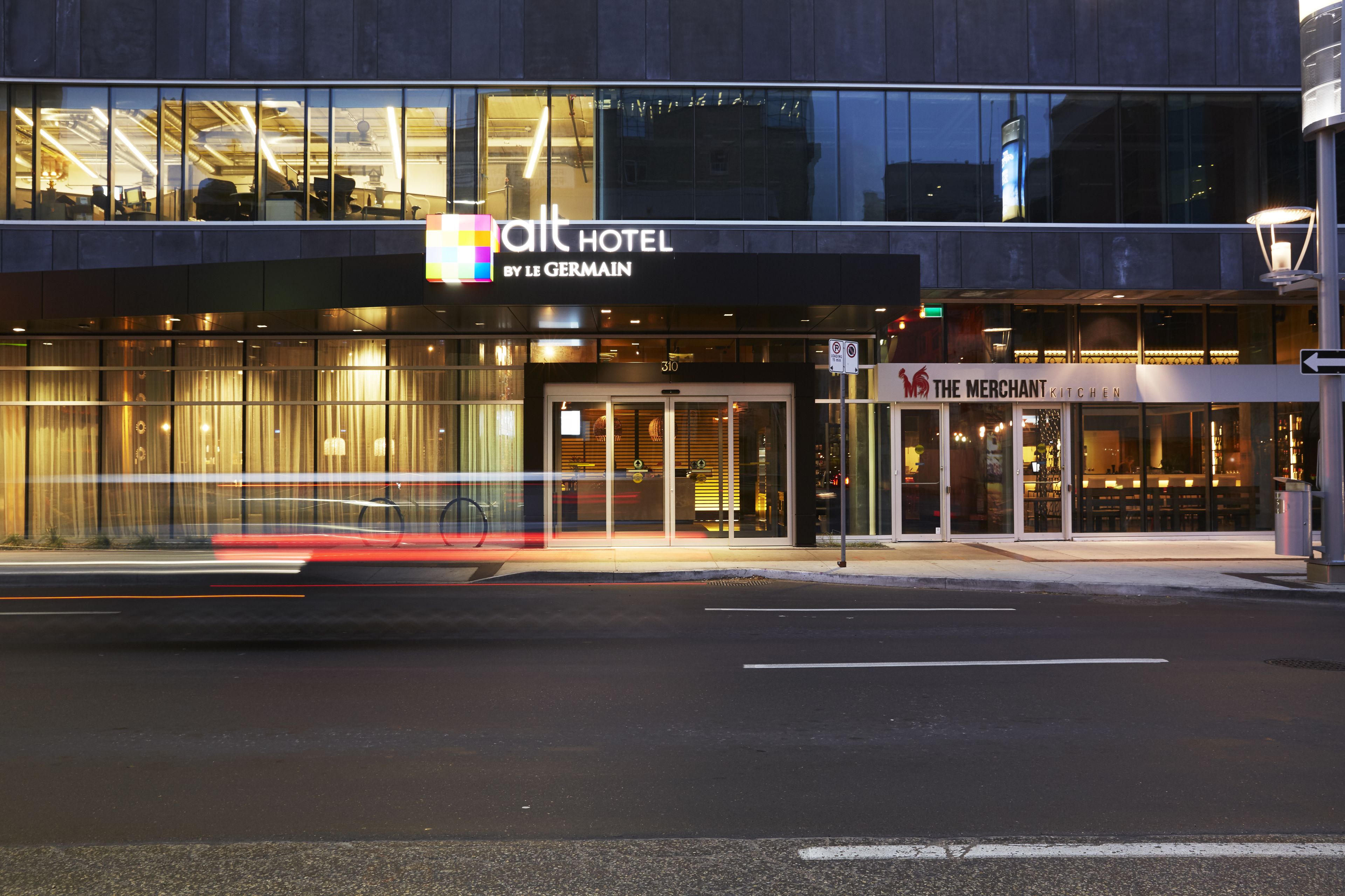 front of property – evening/night