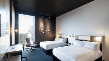 Room, 2 Queen Beds, City View | Premium bedding, down comforters, individually furnished, desk