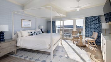Frette Italian sheets, premium bedding, down duvets, in-room safe