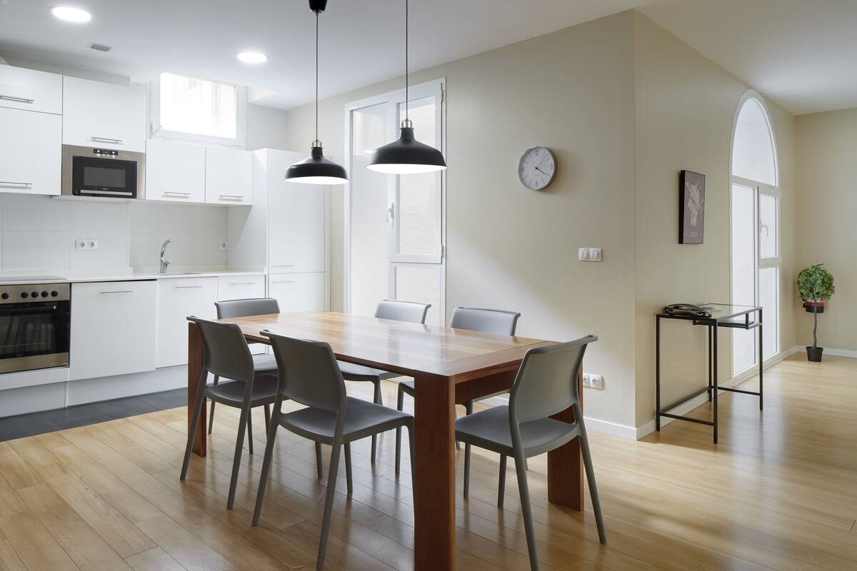 Apartment, 2 Bedrooms | Private kitchen | Coffee/tea maker, fridge, microwave, oven