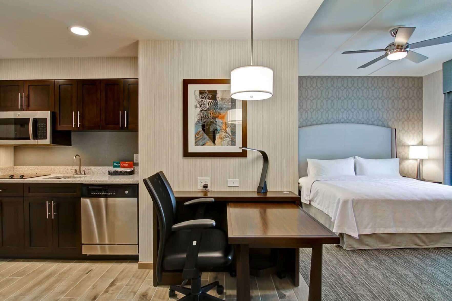 In-room safe, desk, laptop workspace, blackout curtains