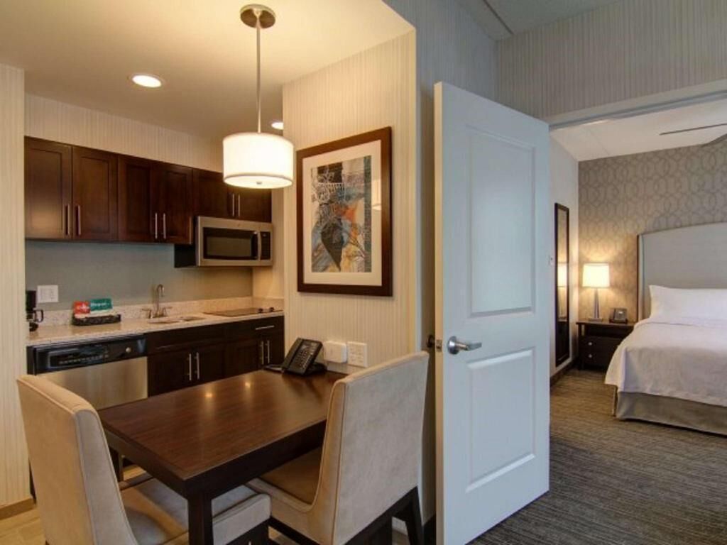 In-room safe, desk, laptop workspace, blackout curtains