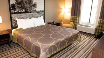 In-room safe, desk, laptop workspace, blackout drapes