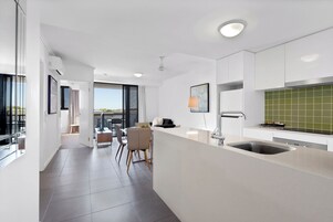 Apartment, 1 Bedroom | Private kitchen | Microwave, coffee/tea maker, electric kettle, toaster