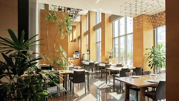 Petit déjeuner servi sur place