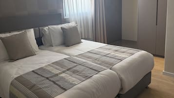 In-room safe, desk, laptop workspace, blackout drapes