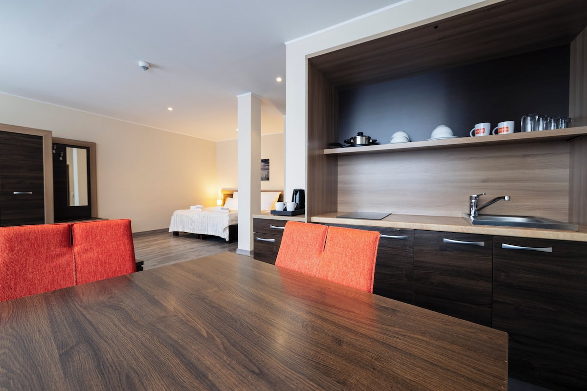 standard studio, kitchenette | private kitchen | coffee/tea maker, electric kettle, reusable coffee/tea filters