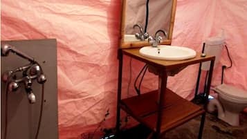 Chambre Standard | Salle de bain | Douche, articles de toilette gratuits, serviettes fournies