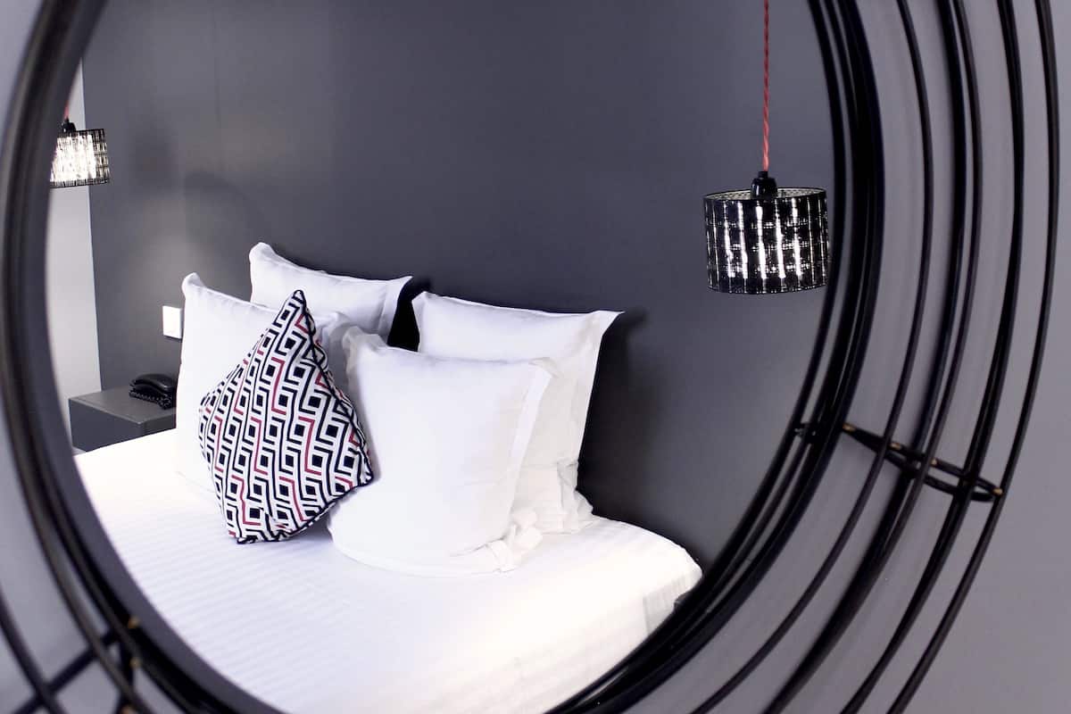 comfort room | premium bedding, in-room safe, desk, blackout curtains