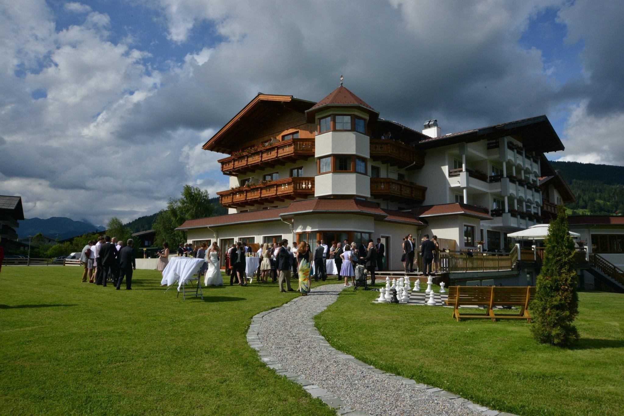 outdoor wedding area
