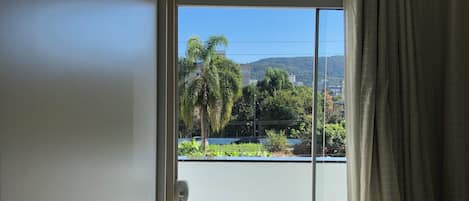 Individually decorated, individually furnished, desk, laptop workspace