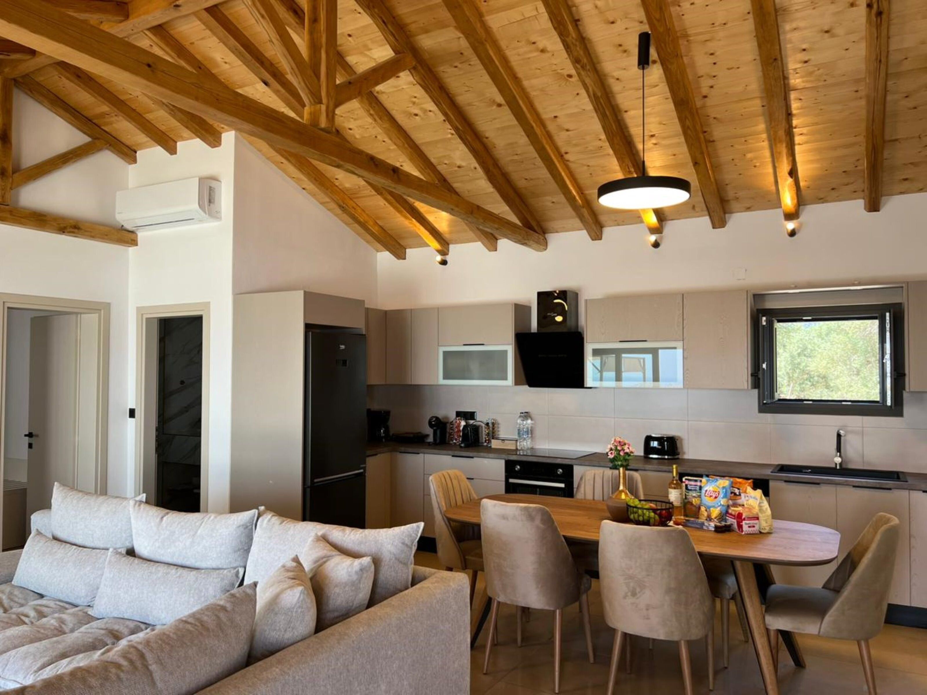 Luxury Villa, 2 Bedrooms, Sea View | Living area | 50-inch flat-screen TV with digital channels, LED TV