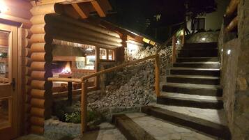 Front of property – evening/night
