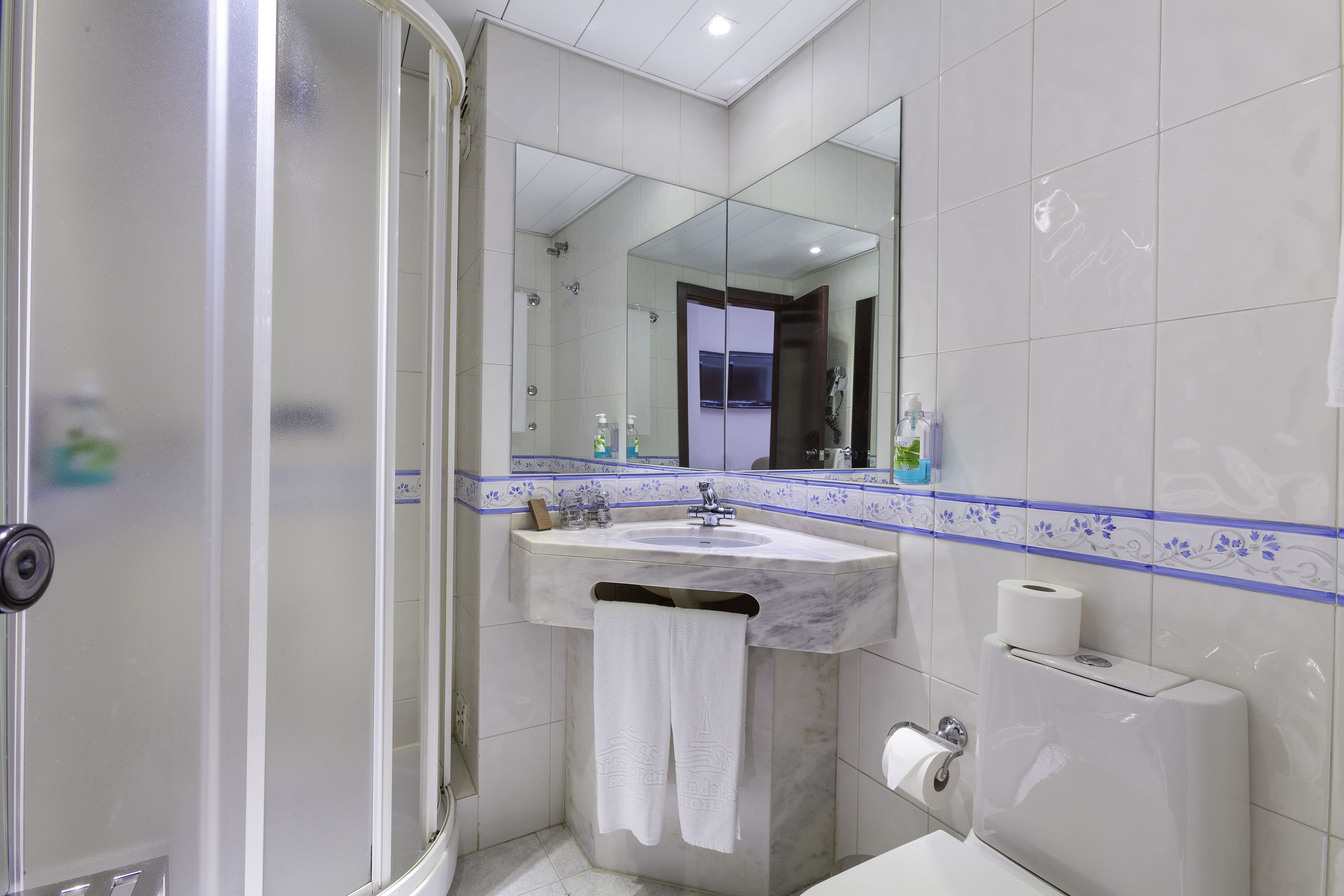 double or twin room | bathroom | free toiletries, hair dryer, towels