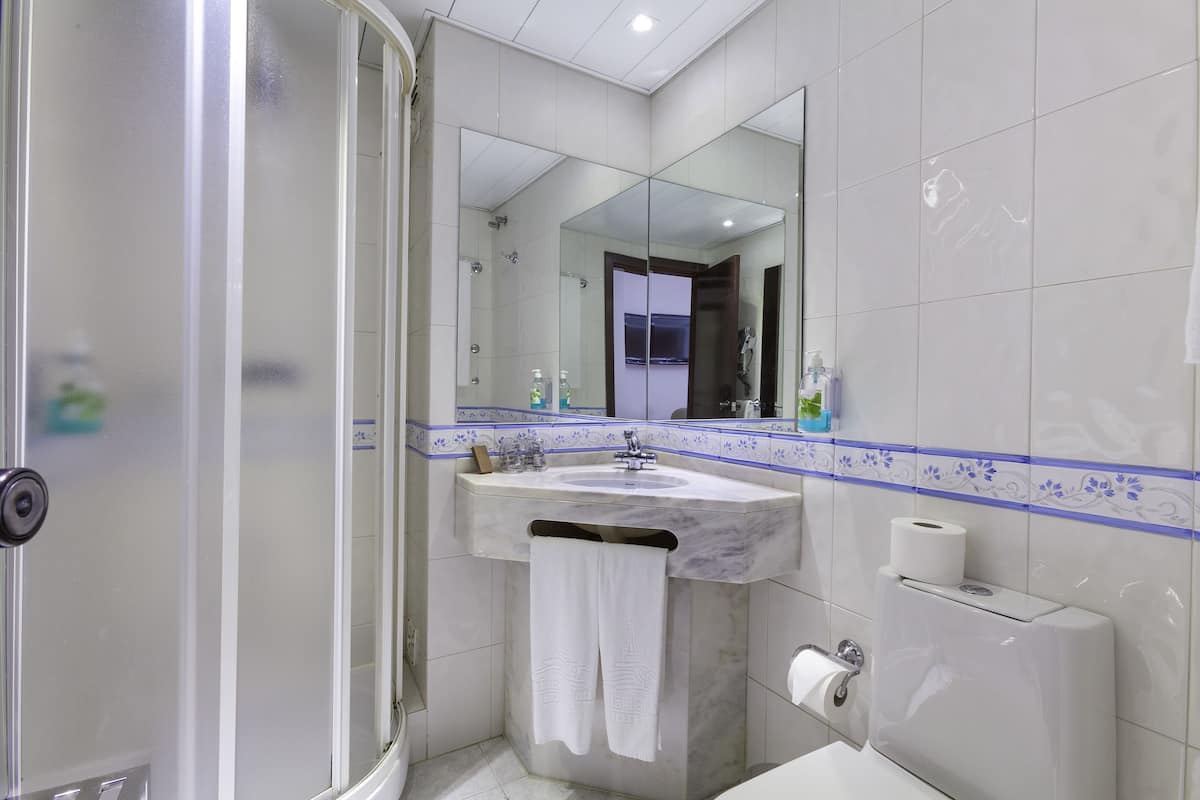 double or twin room | bathroom | free toiletries, hair dryer, towels