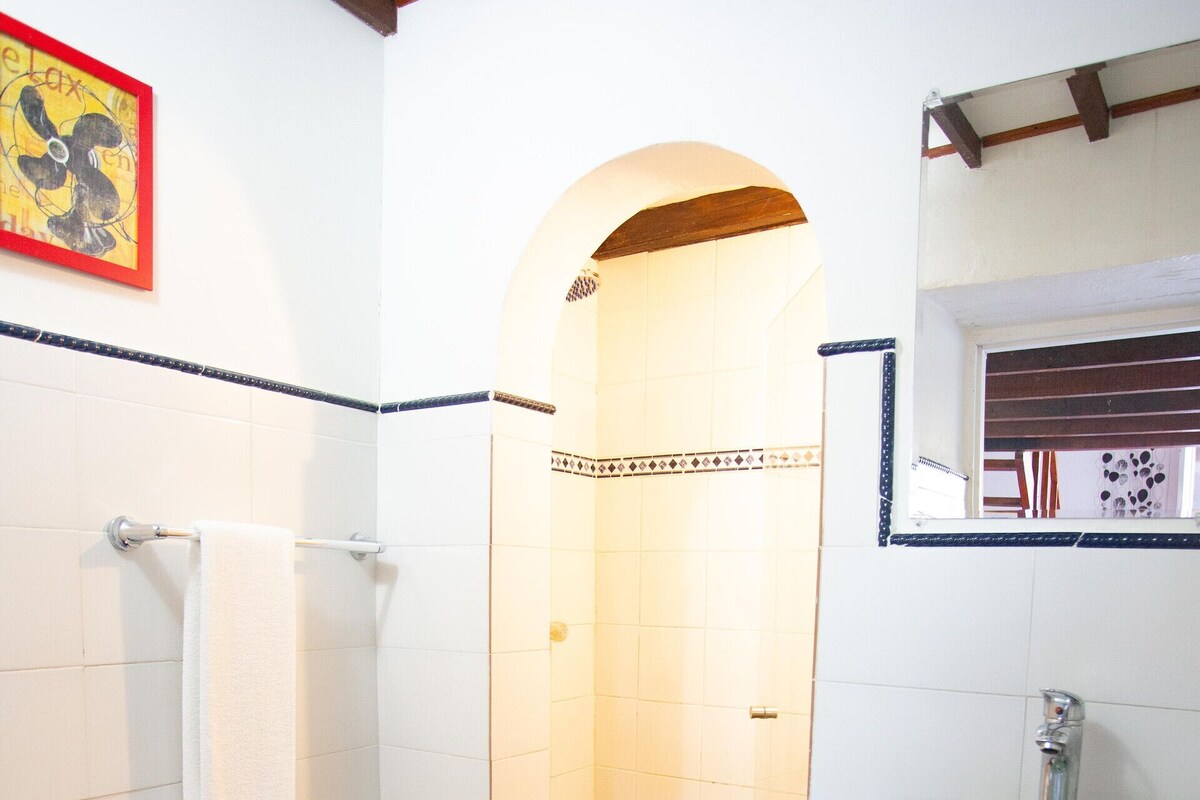 Bathroom | Shower, hair dryer