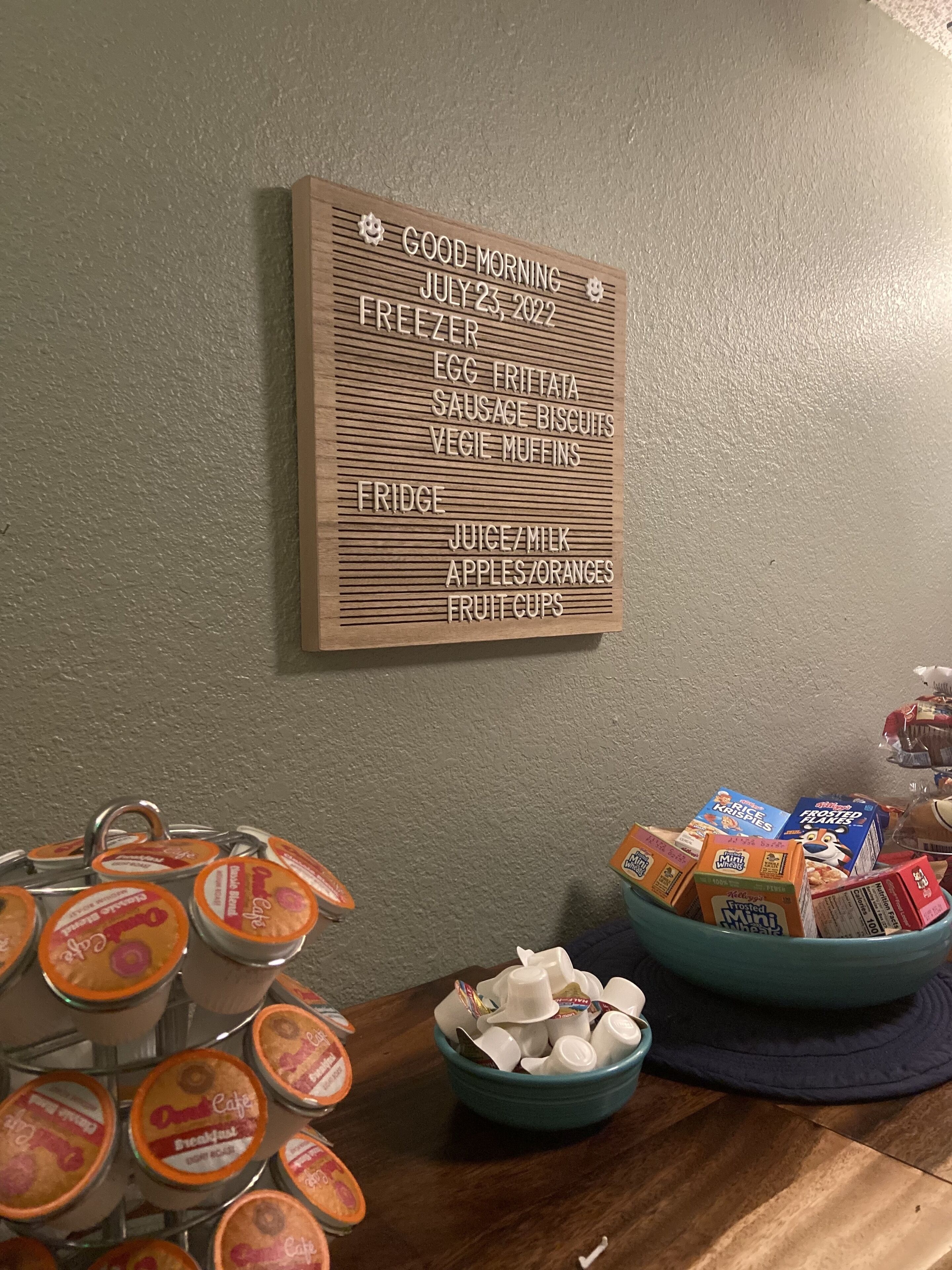 free daily continental breakfast