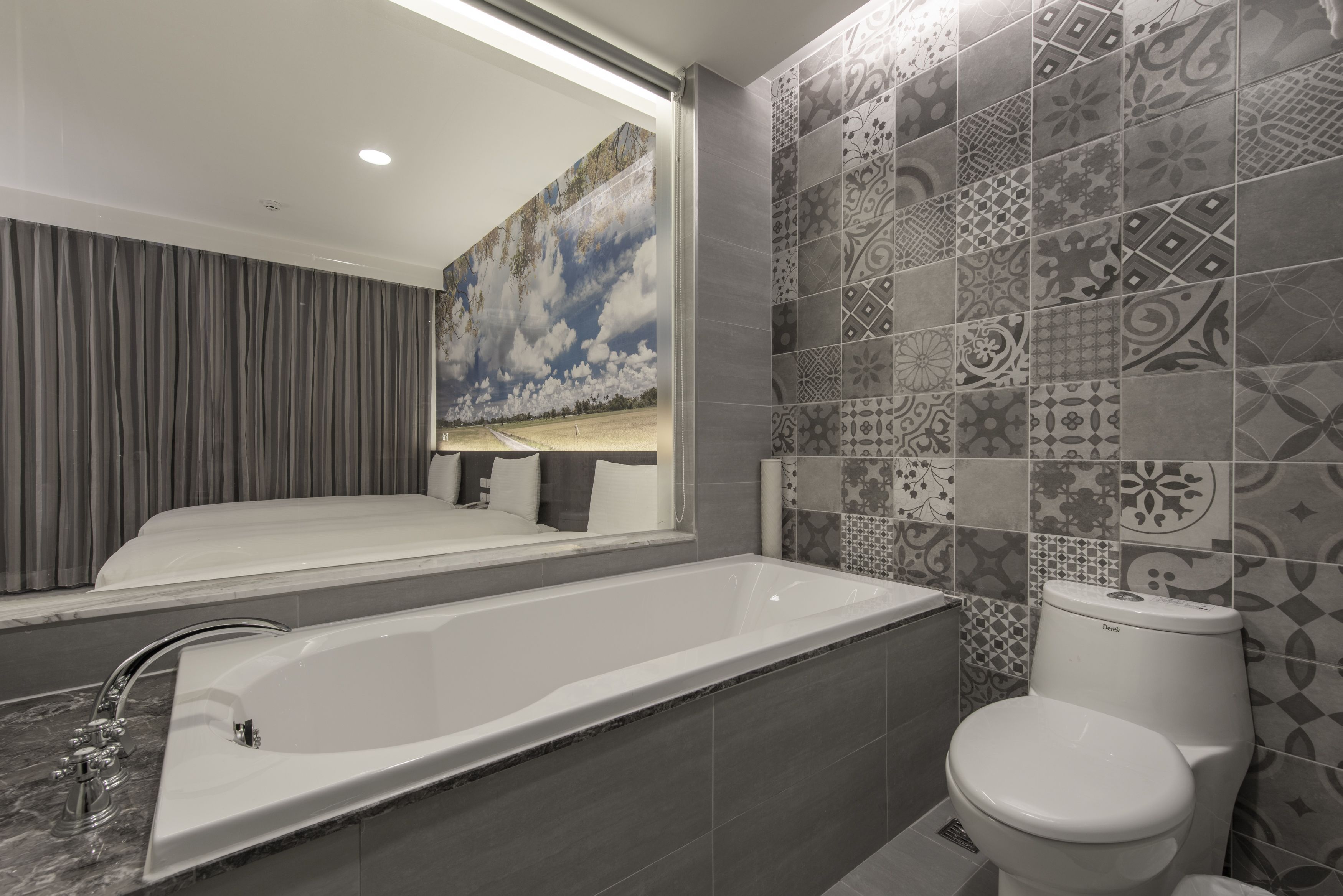 elite triple room | bathroom | hair dryer, slippers, towels