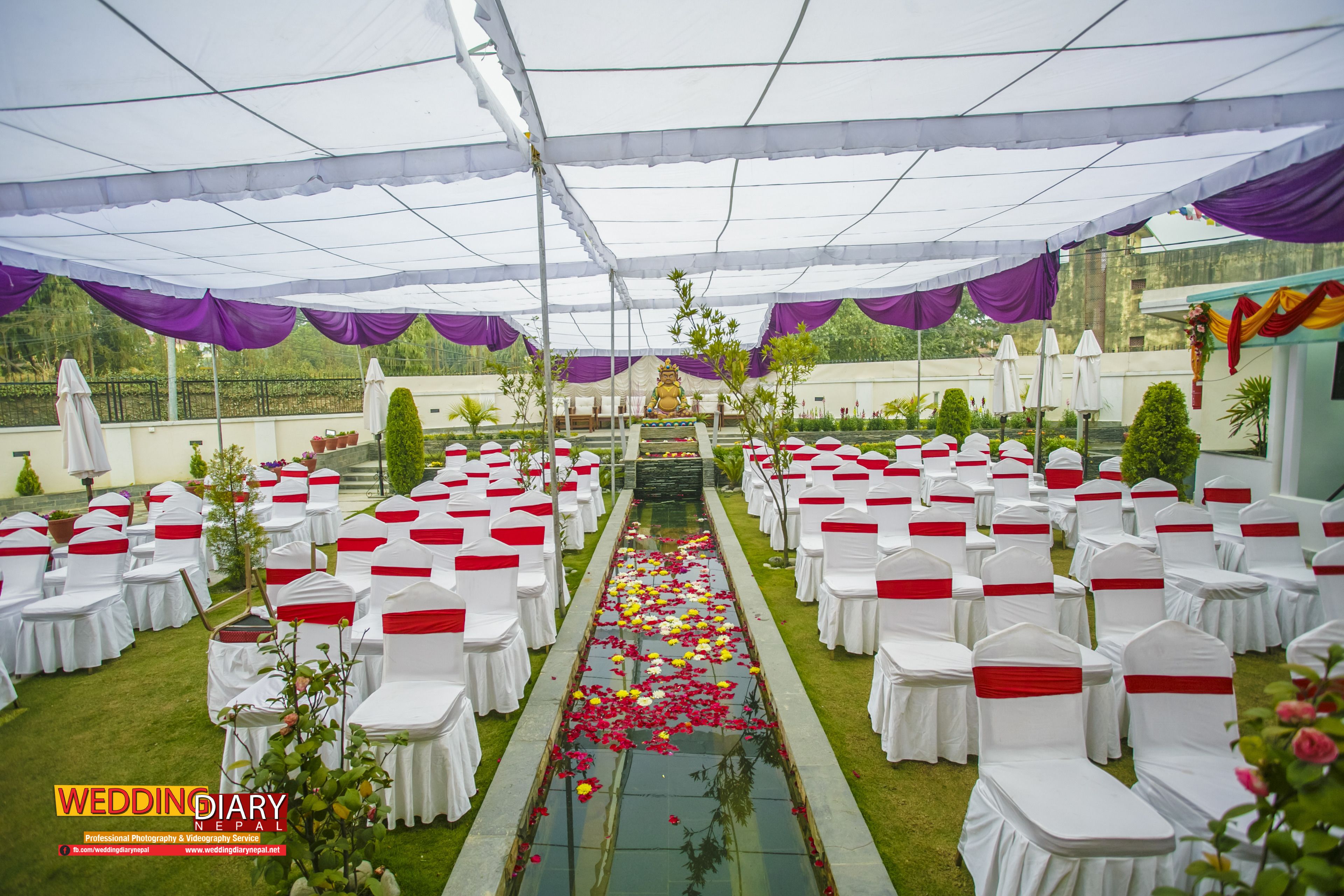 outdoor wedding area