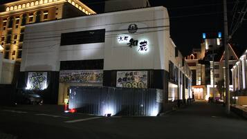 Front of property – evening/night