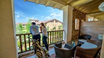 Apartamento, 1 habitación, vistas al jardín | Balcón