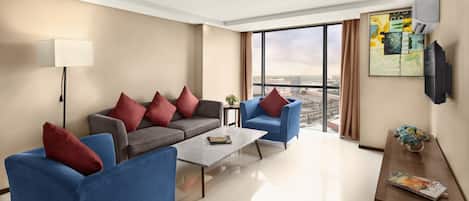 Executive-sviitti | Oleskelualue | Taulutelevisio, MP3-telakointiasema