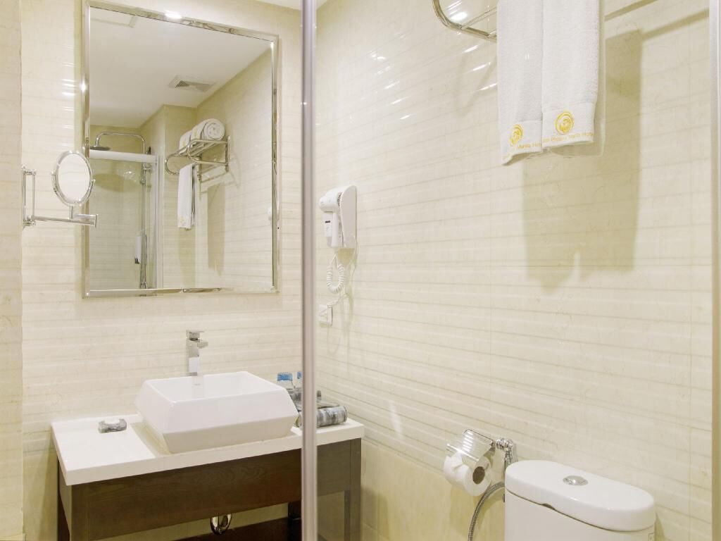 Bathroom | Shower, free toiletries, hair dryer, bathrobes