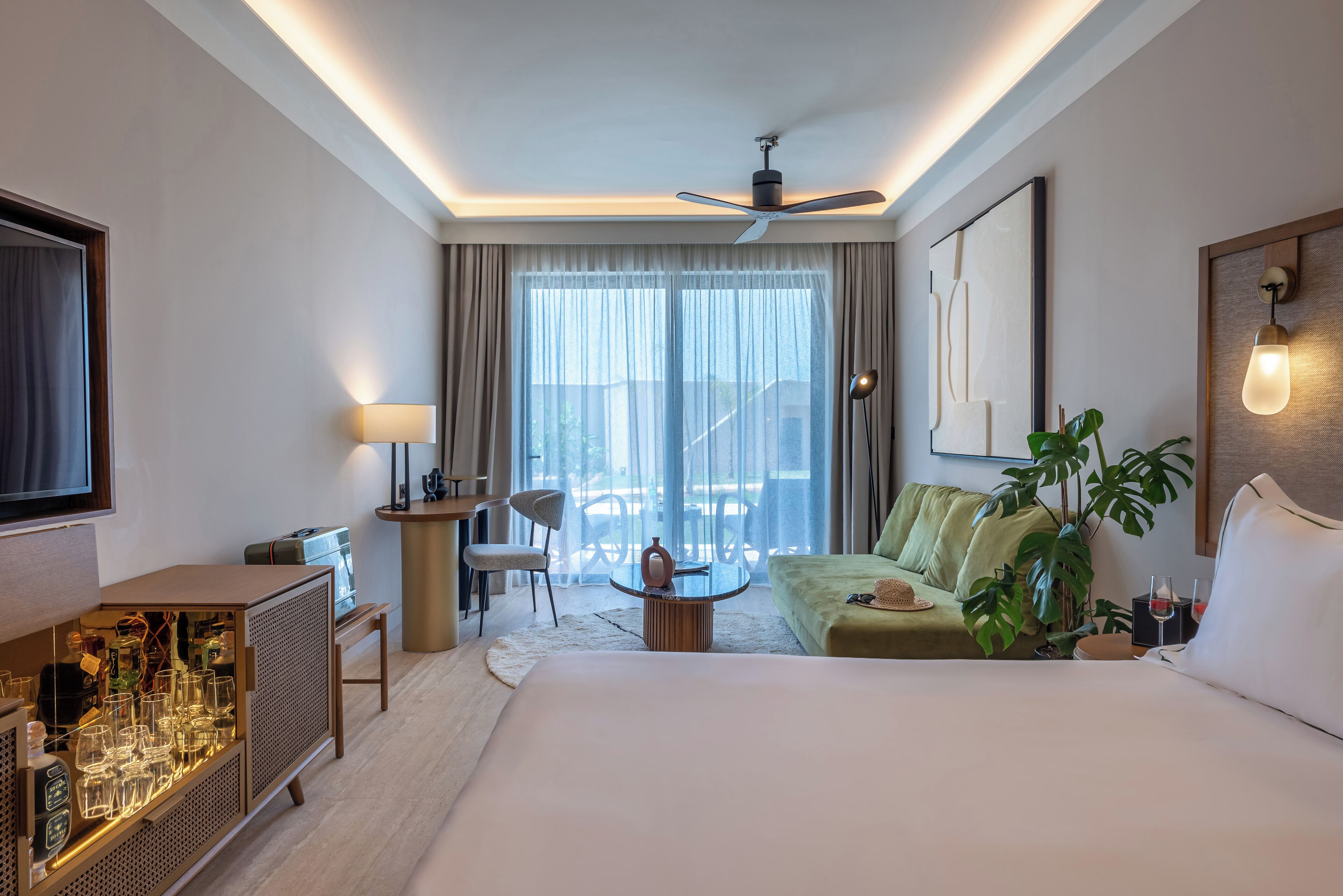 Deluxe-Zimmer, Gartenblick | Kostenloses WLAN, Bettwäsche