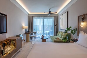 Rom – deluxe, hageutsikt | Wi-fi (inkludert) og sengetøy