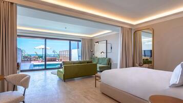 Suíte grand, 1 cama King, piscina particular | Wi-Fi de cortesia, roupa de cama