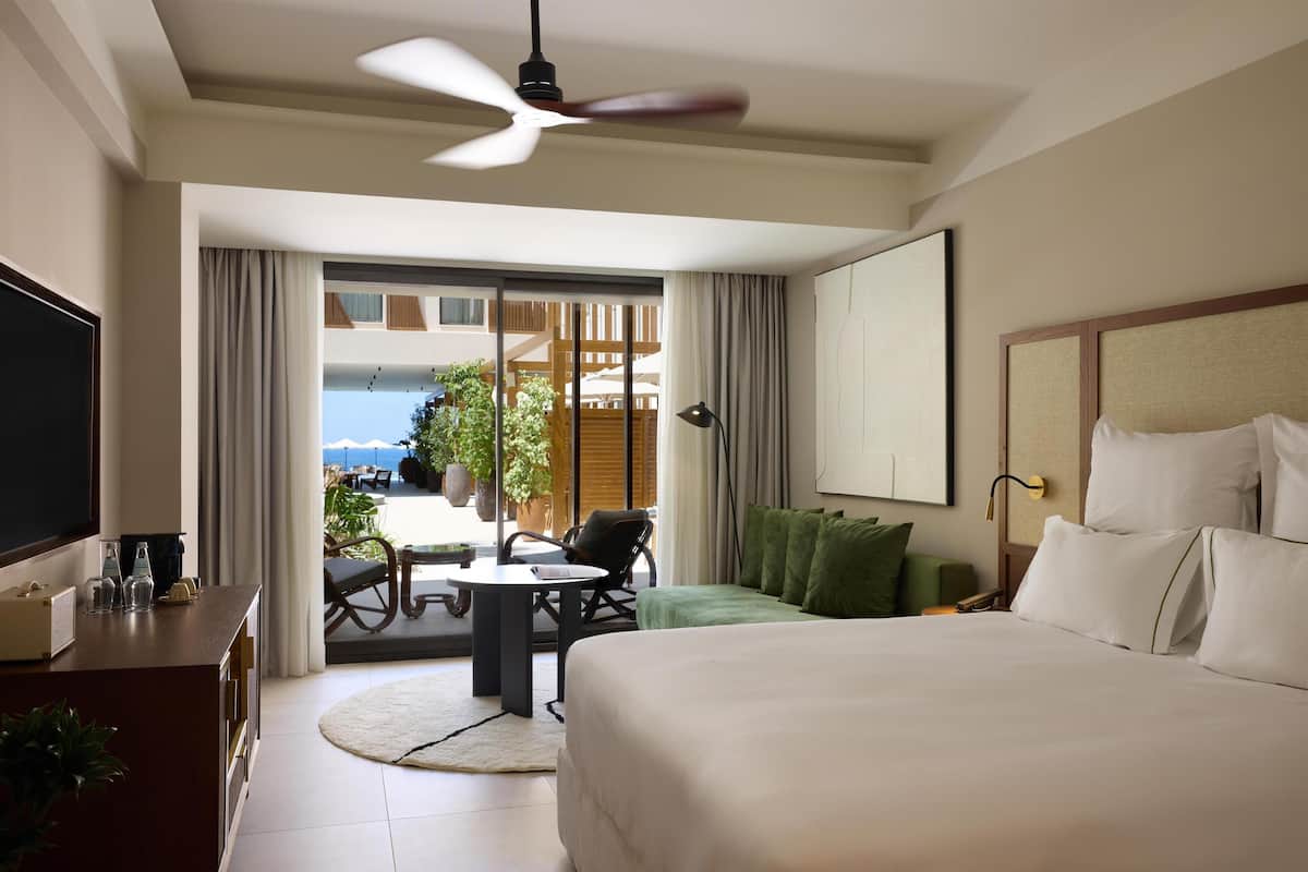 ห้องพัก, เตียงคิงไซส์ 1 เตียง (Atrium Escape) | Wi-Fi ฟรี, ผ้าปูที่นอน