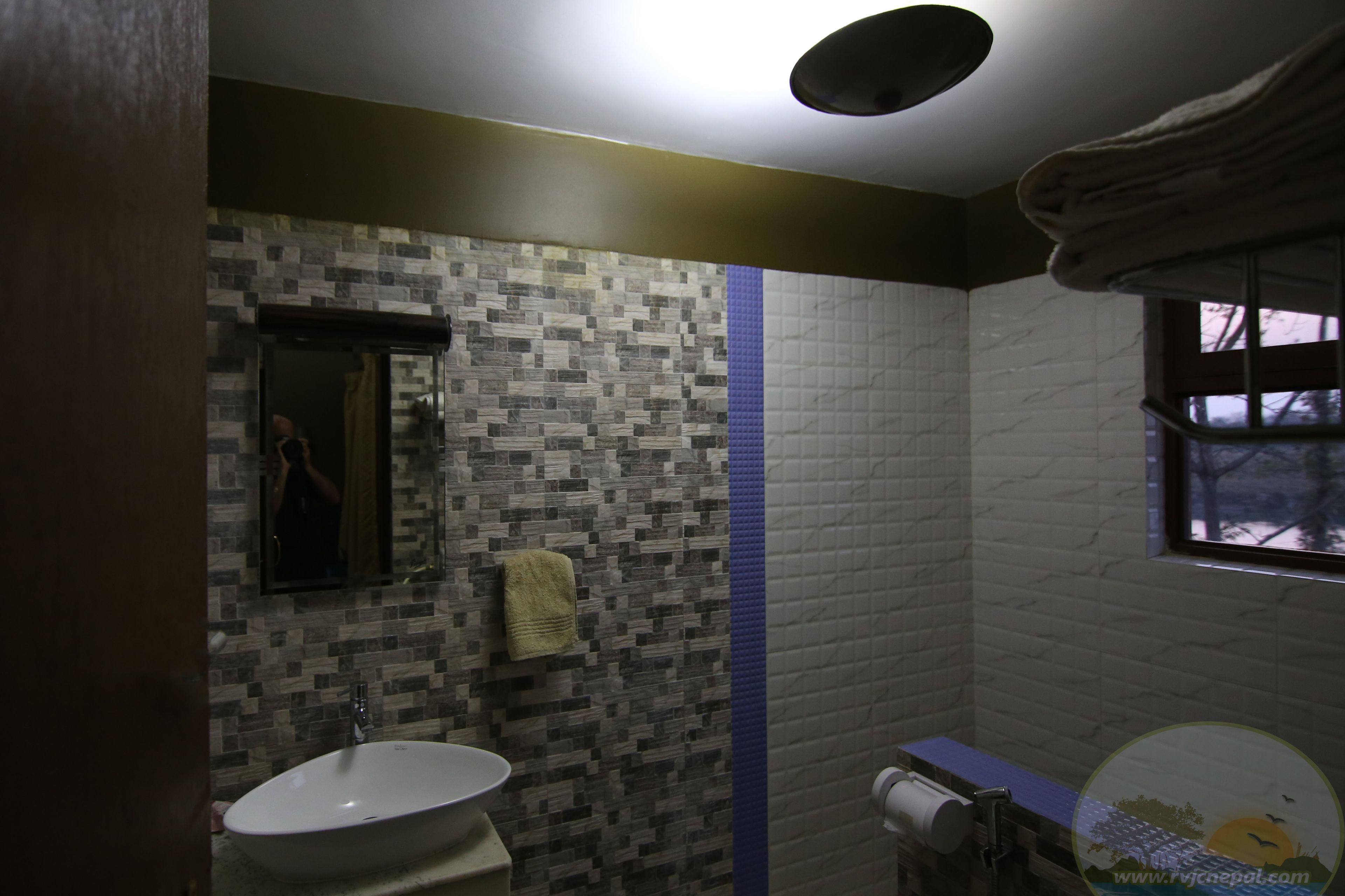 deluxe double room, 1 king bed | bathroom | shower, free toiletries, hair dryer, slippers