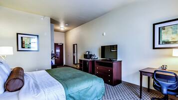 Chambre, 1 trÚs grand lit, accessible aux personnes à mobilité réduite, non-fumeurs | Literie de qualité supérieure, surmatelas, bureau