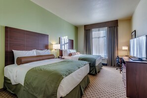 Room, 2 Queen Beds, Non Smoking | Premium bedding, pillowtop beds, desk, laptop workspace