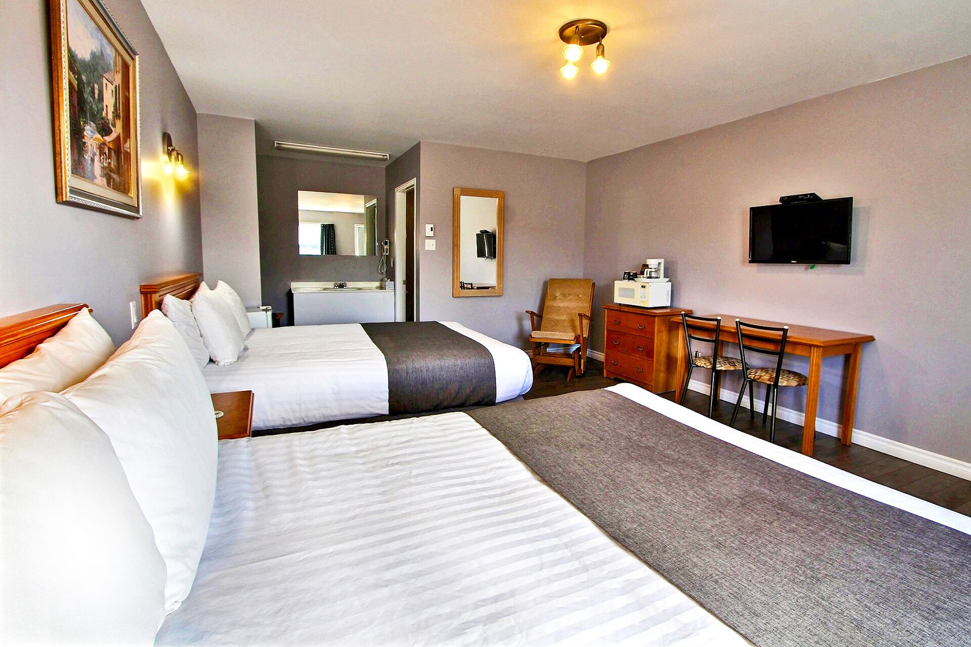 Chambre, 2 grands lits