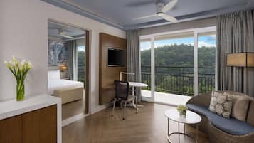 Suite, Lake View | Premium bedding, down duvets, memory-foam beds, minibar