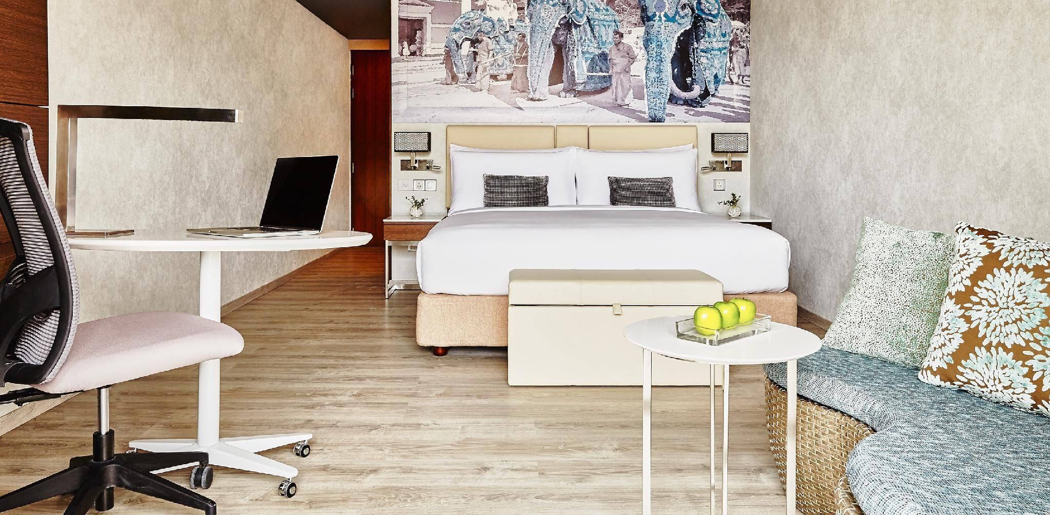 Rúmföt af bestu gerð, dúnsængur, rúm með memory foam dýnum, míníbar