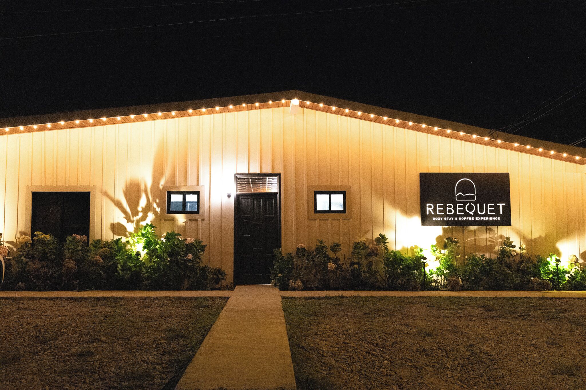 front of property – evening/night