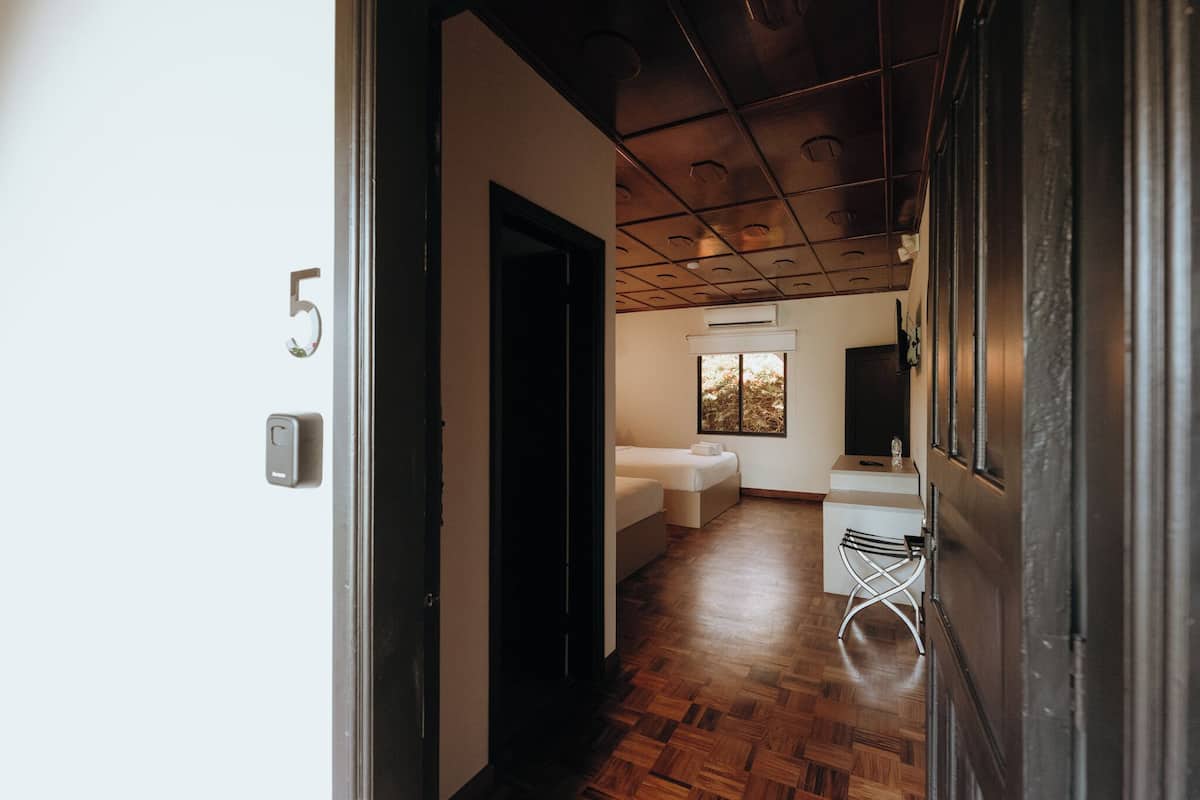 deluxe double room, 2 queen beds | 1 bedroom, premium bedding, down duvets, in-room safe