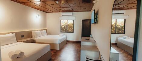 Deluxe Double Room, 2 Queen Beds | Premium bedding, down comforters, in-room safe, free WiFi